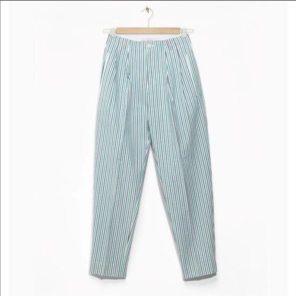 & other stories x Rachel Antoff searsucker trouser - Picture 2 of 9